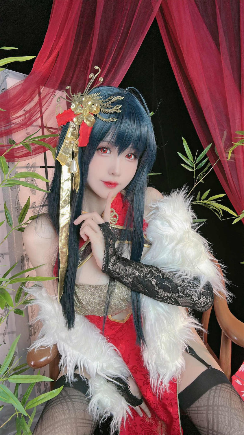 Miko酱ww 大凤泳装旗袍2