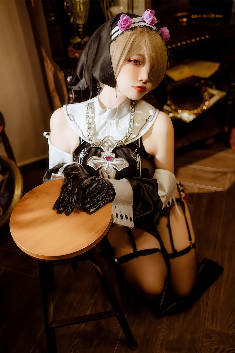 二佐Nisa 圣诞小红帽旗袍修女74